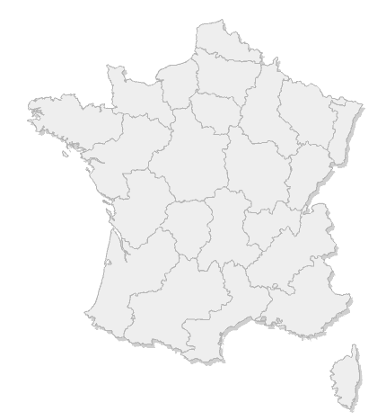 Carte des chauffage de France