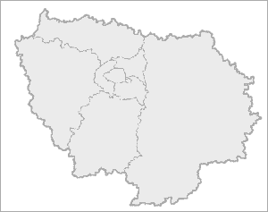 Carte des cloison d'île de France